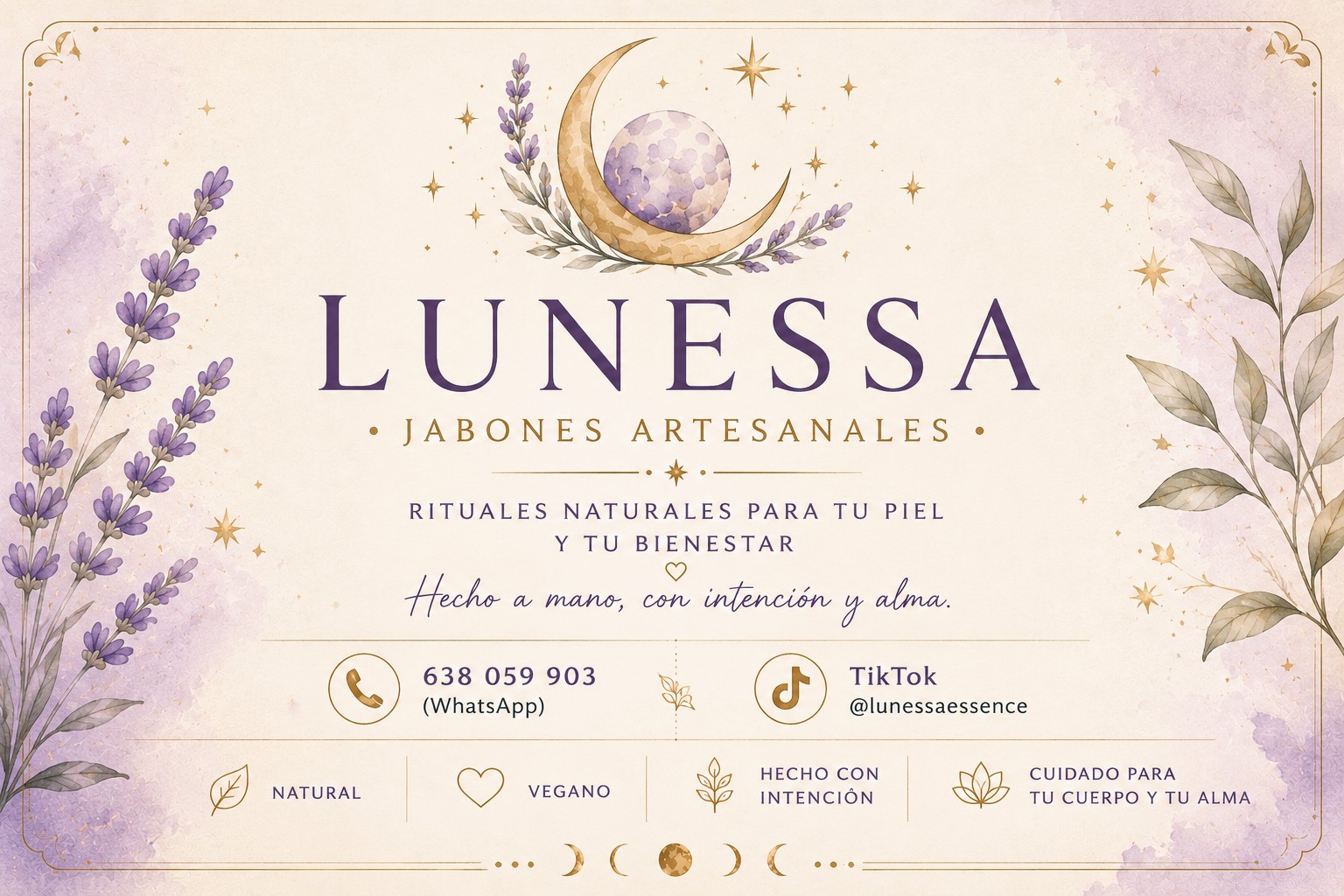LUNESSA, jabones artesanales. Hecho a mano, con intención y alma